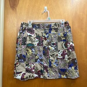 Tailor B. Moss vintage cotton Multicolor Patchwork Mini Skirt